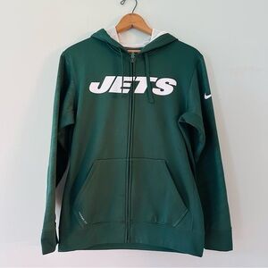 Nike Therma-FIT NY Jets Football Team Apparel Zip Up Hoodie Mens Size Small